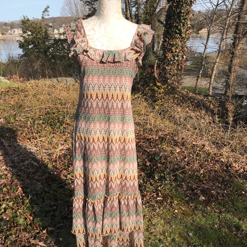 COPY -Sundance “Zig zag” Ruffle Maxi. (No tag) SizeS/M